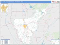 Yuba City Metro Area Wall Map