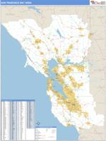 Bay Area Metro Area Wall Map