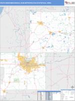 South Bend-Mishawaka Metro Area Wall Map