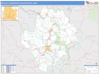 Beckley Metro Area Wall Map