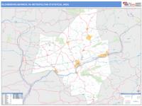 Bloomsburg-Berwick Metro Area Wall Map