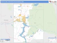 Coeur d'Alene Metro Area Wall Map