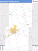 Midland Metro Area Wall Map