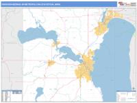 Oshkosh-Neenah Metro Area Wall Map