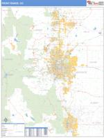 Front Range Metro Area Wall Map