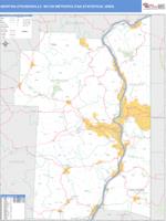 Antelope Valley-High Desert Metro Area Wall Map