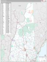 New Hampshire  Wall Map Zip Code