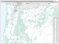 Oregon  Wall Map Zip Code