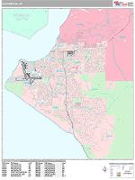 Anchorage Wall Map Zip Code