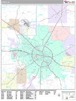 Dothan Wall Map