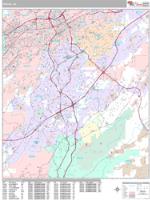 Hoover Wall Map Zip Code