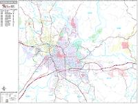 Tuscaloosa Wall Map