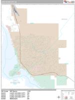 Lake Havasu City Wall Map Zip Code