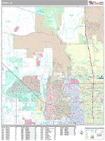 Peoria Wall Map Zip Code