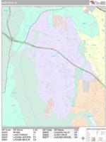Aliso Viejo Wall Map Zip Code