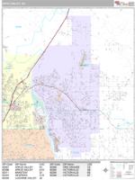 Apple Valley Wall Map Zip Code