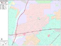 Baldwin Park Wall Map Zip Code