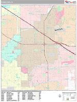 Buena Park Wall Map Zip Code