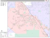 Chino Hills Wall Map Zip Code