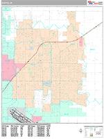 Clovis Wall Map Zip Code