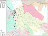 Concord Wall Map Zip Code