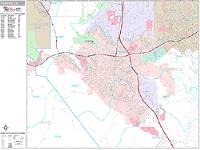 Corona Wall Map Zip Code