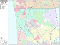 Daly City Wall Map