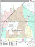 Fontana Wall Map Zip Code
