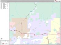 Glendora Wall Map Zip Code