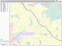 Hollywood Wall Map Zip Code