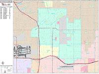 Inglewood Wall Map Zip Code