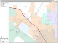 Lake Elsinore Wall Map Zip Code