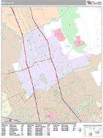 Milpitas Wall Map Zip Code