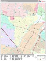 Montebello Wall Map Zip Code