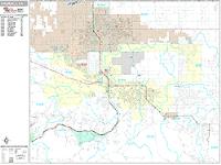 Palmdale Wall Map Zip Code