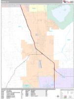 Perris Wall Map Zip Code