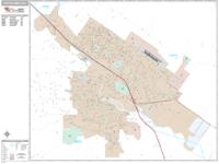 Petaluma Wall Map Zip Code