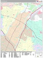 Pico Rivera Wall Map Zip Code