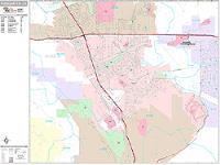 Pleasanton Wall Map Zip Code