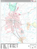 Redding Wall Map