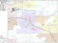 Redlands Wall Map Zip Code