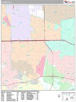 Rosemead Wall Map Zip Code