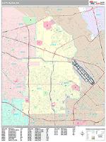 Santa Clara Wall Map Zip Code