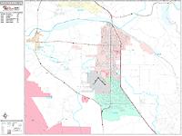 Santa Maria Wall Map Zip Code