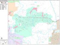 Simi Valley Wall Map Zip Code