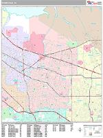 Sunnyvale Wall Map Zip Code