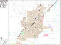 Vacaville Wall Map Zip Code