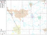 Visalia Wall Map Zip Code