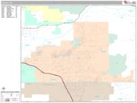Yucaipa Wall Map Zip Code