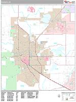 Boulder Wall Map Zip Code